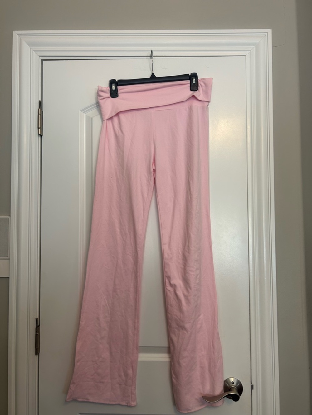Skims Stretch Cotton Jersey Foldover Pants - Picture 2 of 5